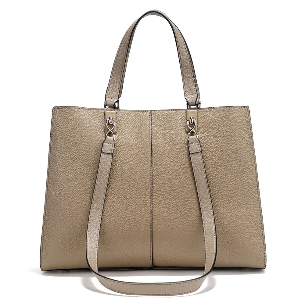Sculpted Leather Tote